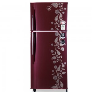 Godrej 236L 2 Star Inverter Frost Free Double Door Refrigerator (RF EON 236B 25 HI SC DR Scarlet Dremin,Widest Shelf,Toughened Glass,Jumbo Vegetable Tray)